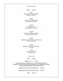 Table of contents for a book or document with chapter titles and page numbers.