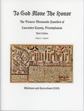 To God Alone the Honor—Additions and Corrections