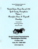 United States Direct Tax of 1798 for York Co., PA – Volume 1: Chanceford, Fawn, and Hopewell Townships