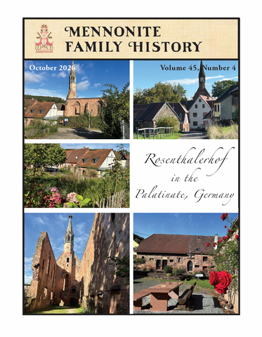 Mennonite Family History October 2026