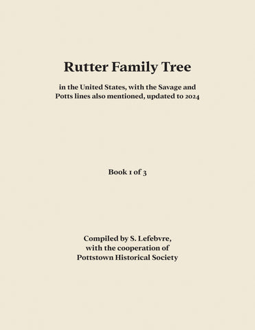 Rutter Family Tree