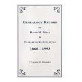 Genealogy Record of David M. Mast & Elizabeth K. Stoltzfus - Virginia M. Hertzler