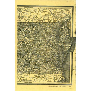 Virginia, Eastern/West Virginia, 1885 - Masthof Bookstore