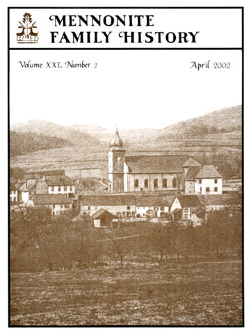 Mennonite Family History April 2002 - Masthof Press