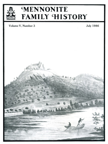 Mennonite Family History July 1986 - Masthof Press