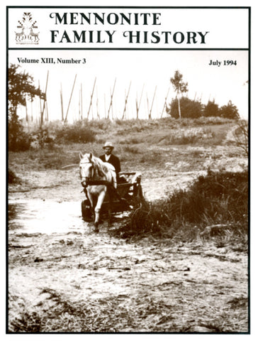 Mennonite Family History July 1994 - Masthof Press