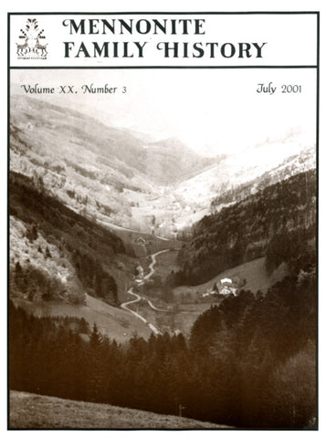 Mennonite Family History July 2001 - Masthof Press