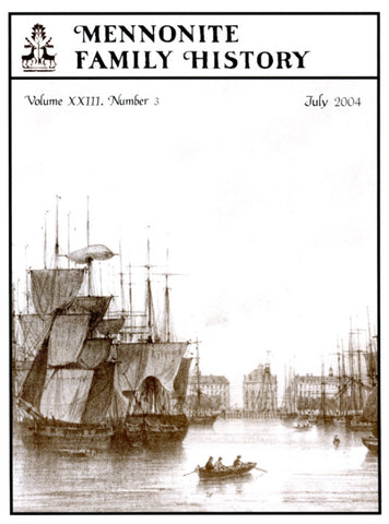 Mennonite Family History July 2004 - Masthof Press