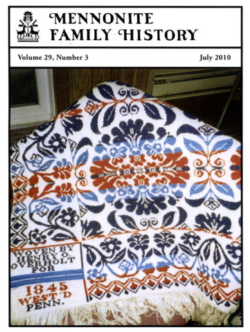 Mennonite Family History July 2010 - Masthof Press