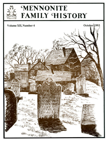 Mennonite Family History October 1993 - Masthof Press