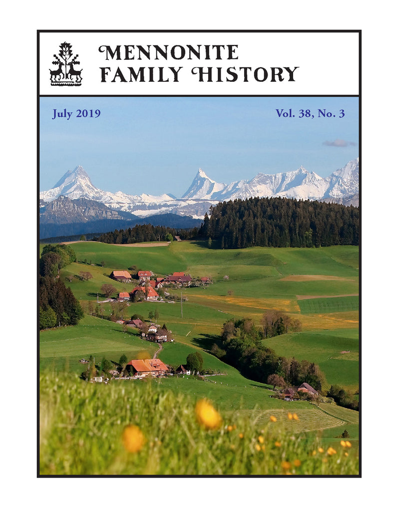 Mennonite Family History July 2019: Masthof Press: Masthof: Books