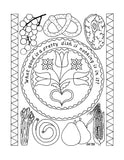 Pennsylvania Dutch Fraktur Coloring Book - Gerry Kershner - 2